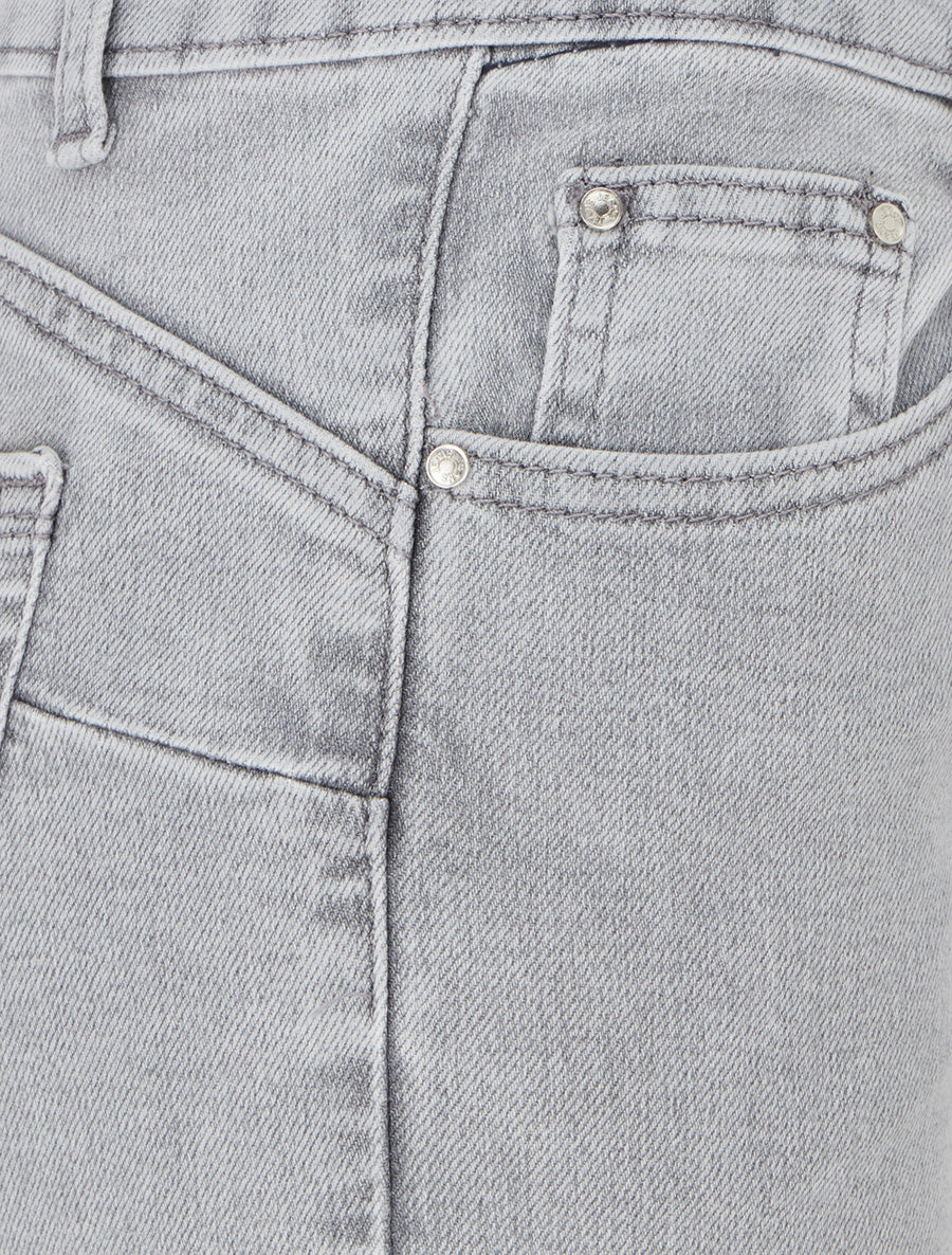 Jean flare push up taille haute - Gris clair - 3