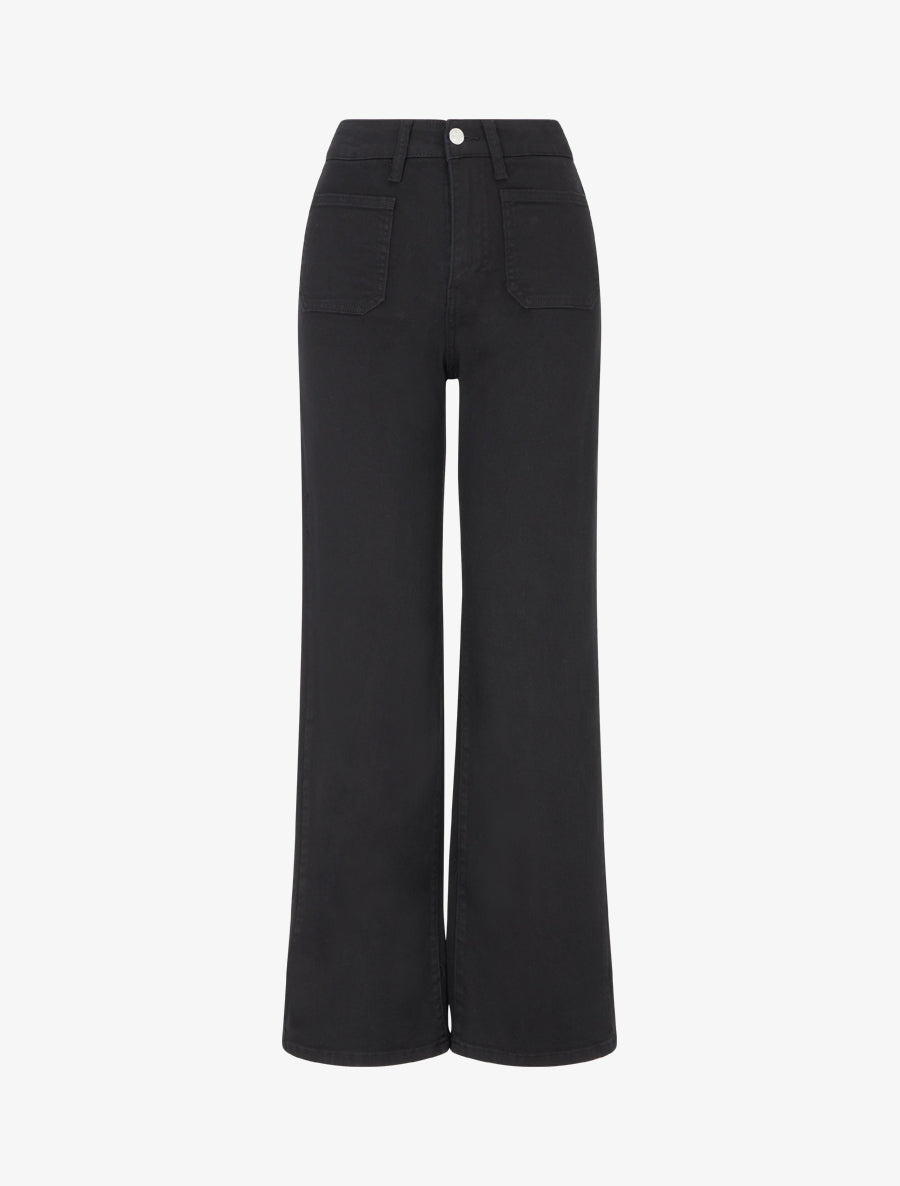 Jean coupe droite à 4 poches - Noir - 1