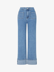 Jean push up à 4 poches - Bleu - 1