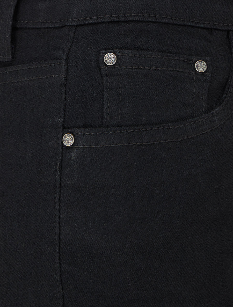 Jean wide leg taille haute - Noir - 3