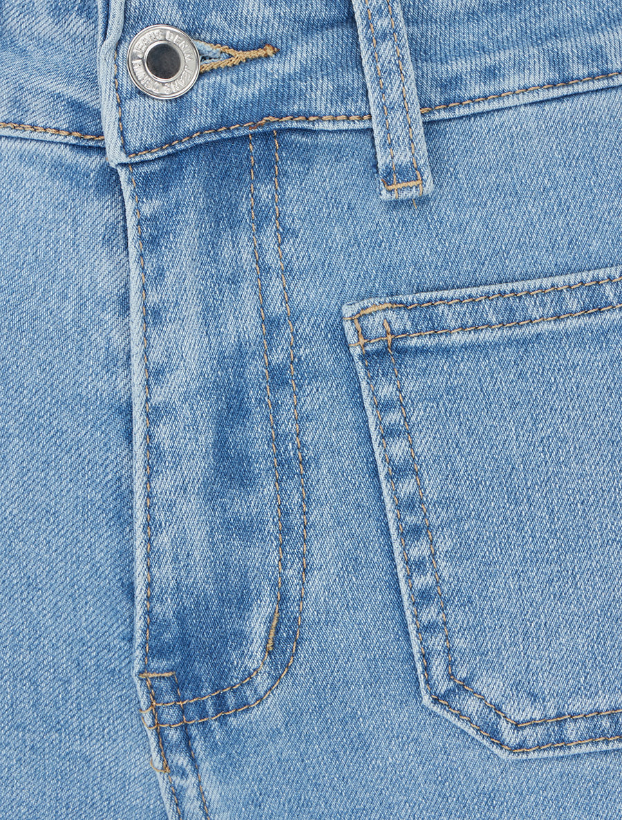 Jean push up à 4 poches coupe droite - Bleu - 3