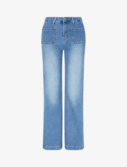 Jean à 4 poches coupe droite - Bleu - 1