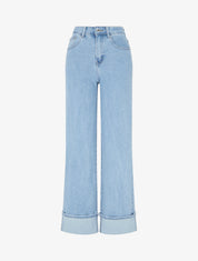 Jean droit à 4 poches - Bleu