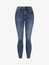 Jean skinny stretch à griffures - Bleu - 1