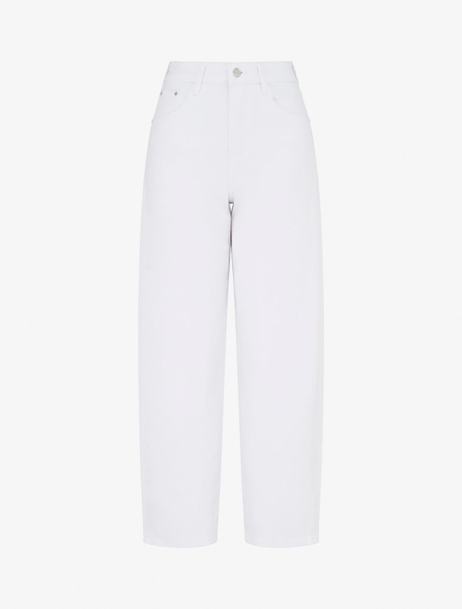 Jean ballon taille standard 5 poches - Blanc
