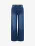 Jean à poches strassées coupe droite - Bleu - 1