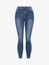 Jean skinny délavé et stretch - Bleu - 4