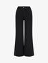 Jean wide leg taille haute uni - Noir - 1