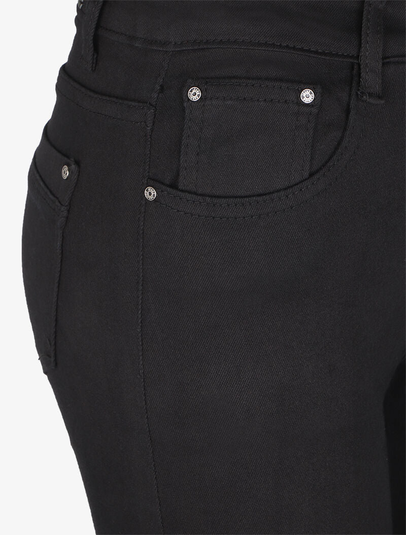 Jean slim stretch à taille haute - Noir - 3