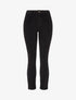 Pantalon côtelé uni - Noir - 1