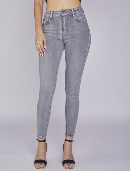 Jean ultra skinny taille standard - Gris - 1
