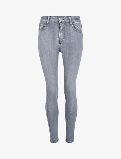Jean ultra skinny taille standard - Gris - 3