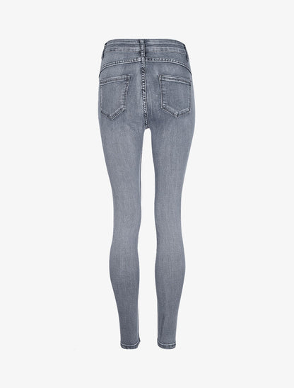 Jean ultra skinny taille standard - Gris - 4