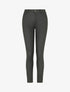 Pantalon slim en simili effet enduit - Kaki foncé - 1