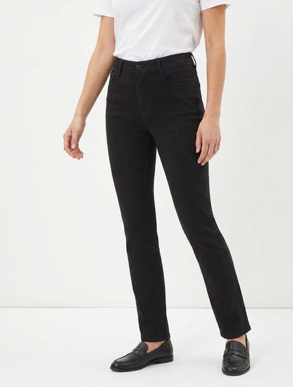Jean droit taille haute - Noir