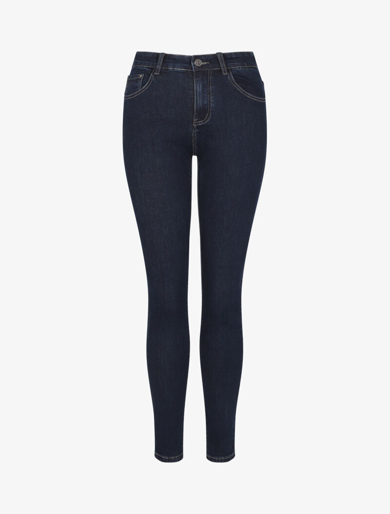 Jean slim à taille standard - Bleu denim - 1