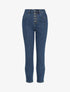 Jean mom à fermeture boutonnée - Bleu denim - 3