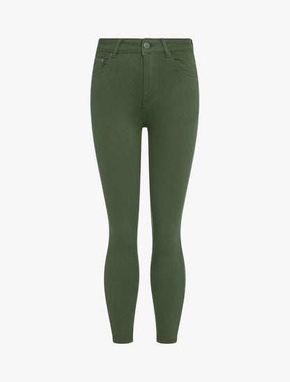 Jean slim uni - Kaki - 1