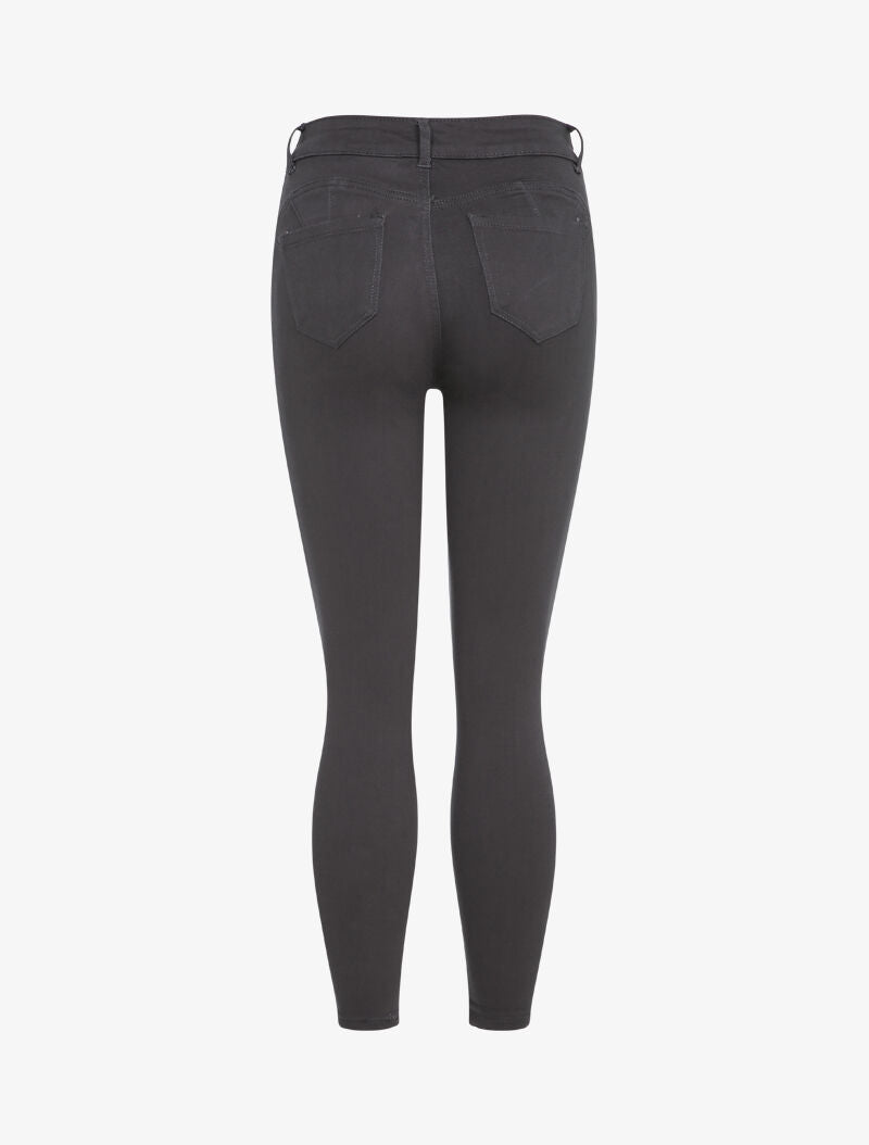 Jean slim uni - Gris foncé - 2