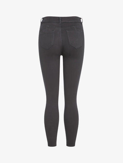Jean slim uni - Gris foncé - 2
