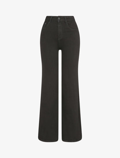 Jean wide leg à taille haute - Noir - 4