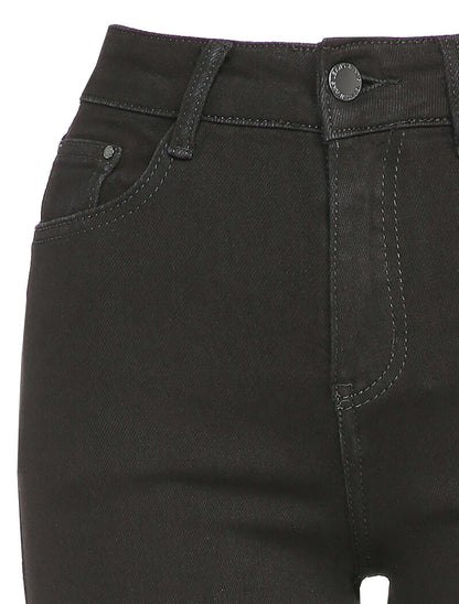 Jean wide leg à taille haute - Noir - 3