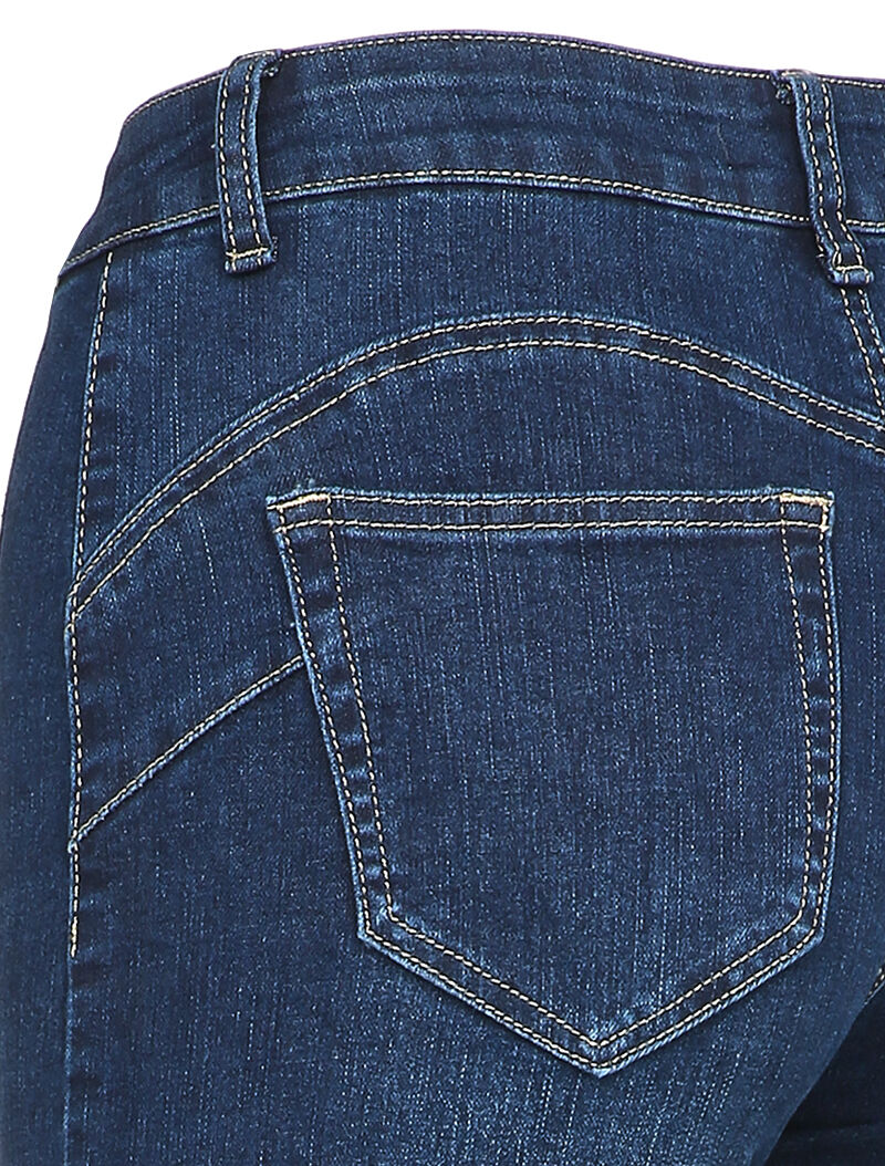 Jean skinny boutonné - Bleu denim - 3