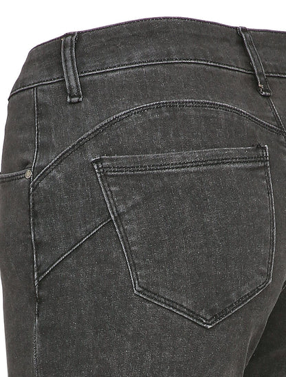 Jean slim stretch à taille standard - Gris foncé - 3