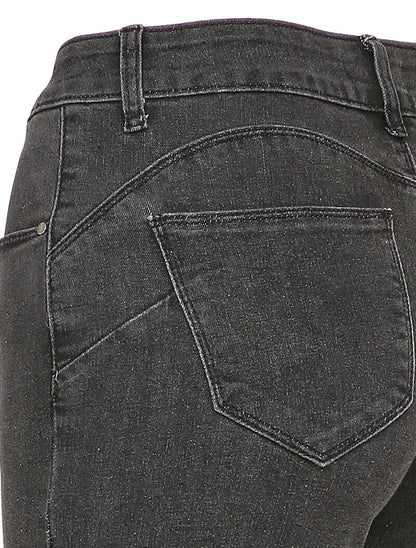 Jean stretch coupe flare - Gris foncé - 3
