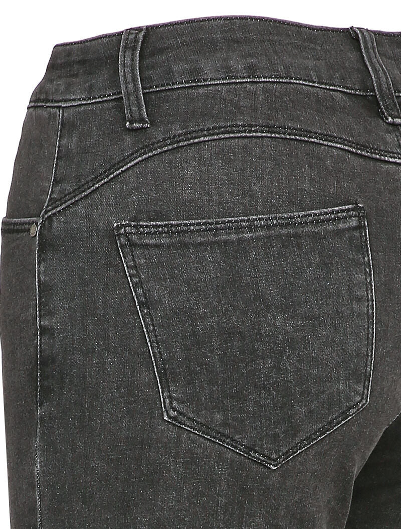 Jean slim à taille haute - Gris foncé - 3