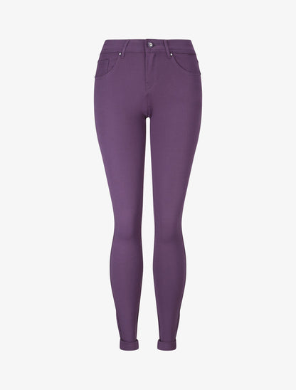Pantalon ultra skinny uni - Violet - 1
