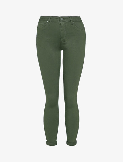 Jean skinny uni casual - Kaki - 1