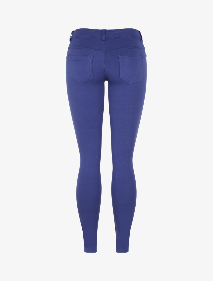 Pantalon taille basse basique - Bleu électrique - 2