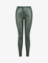 Legging stretch en simili - Vert - 1