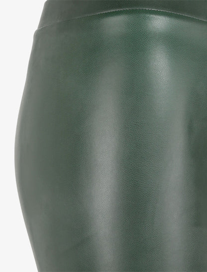 Legging stretch en simili - Vert - 3