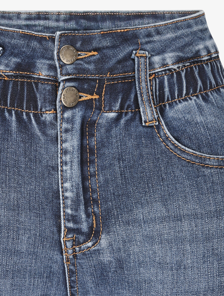 Jean ultra skinny à taille élastiquée - Bleu clair - 3