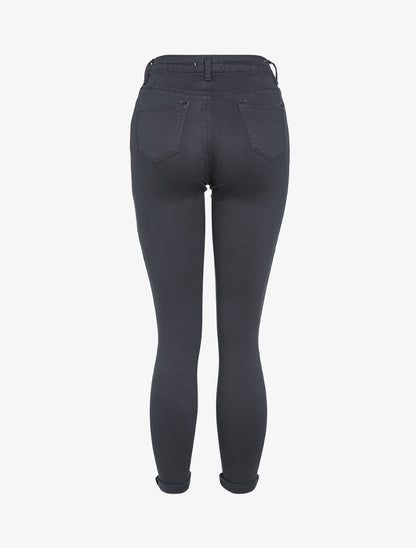 Jean skinny uni casual - Bleu foncé - 2