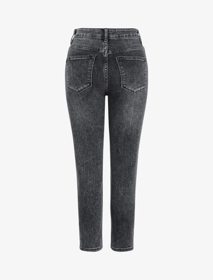 Jean mom 7/8 - Gris foncé - 2