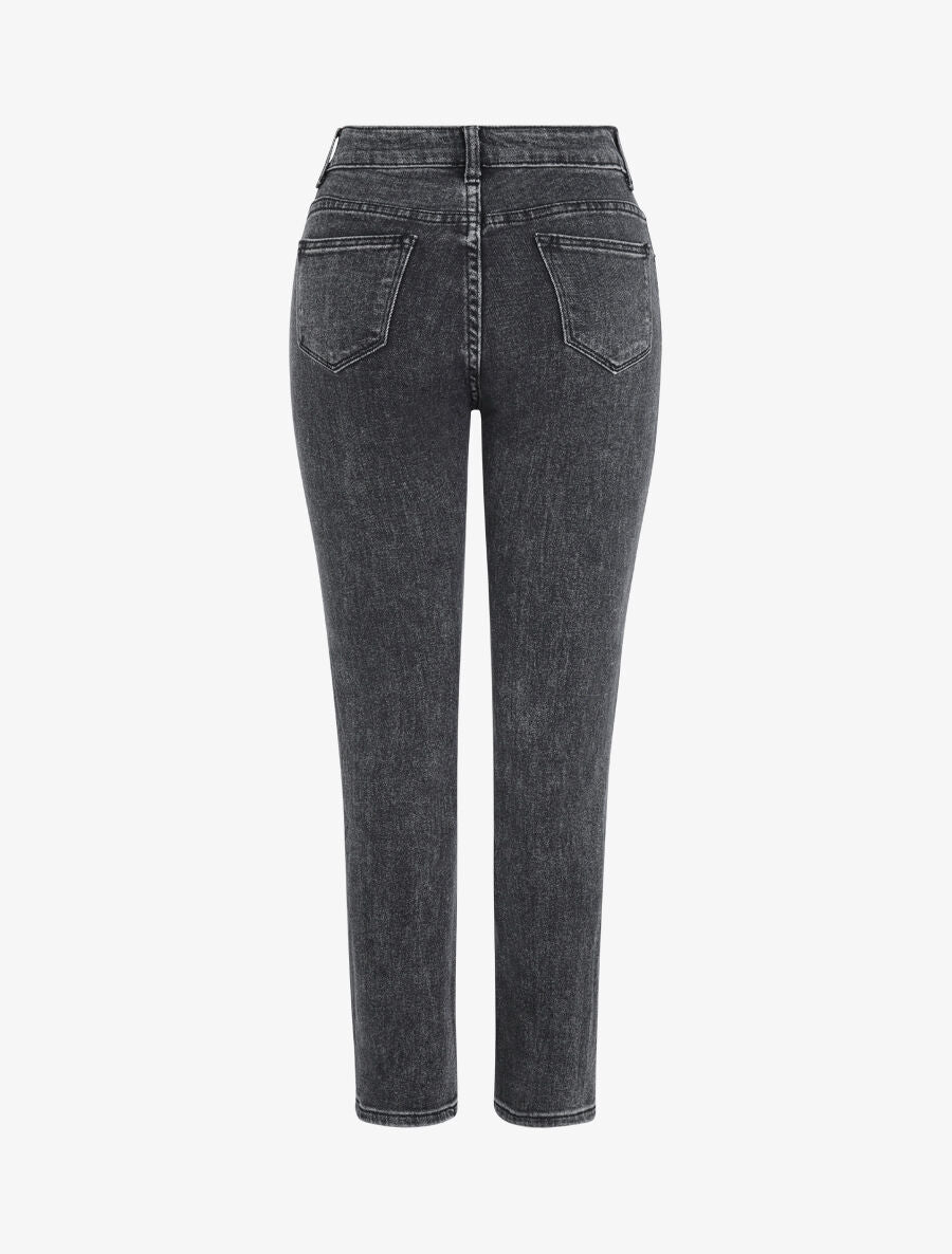 Jean stretch à taille standard - Gris foncé - 2
