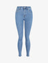 Jean skinny push up à taille haute - Bleu clair - 3
