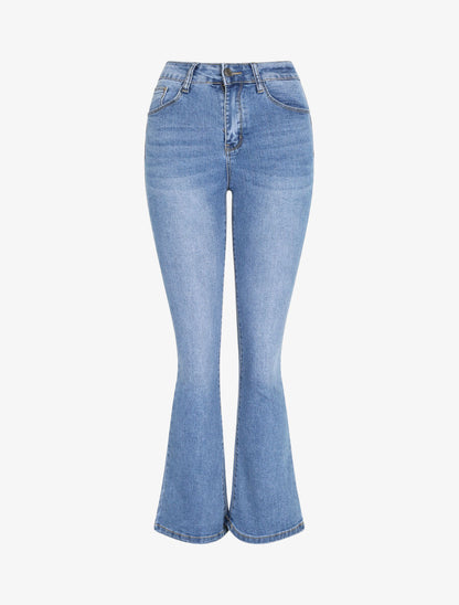 Jean push up coupe flare - Bleu clair - 3