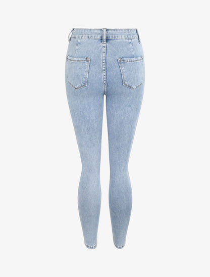 Jean stretch coupe skinny - Bleu clair - 2