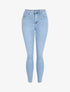 Jean skinny push up à taille haute - Bleu clair - 1