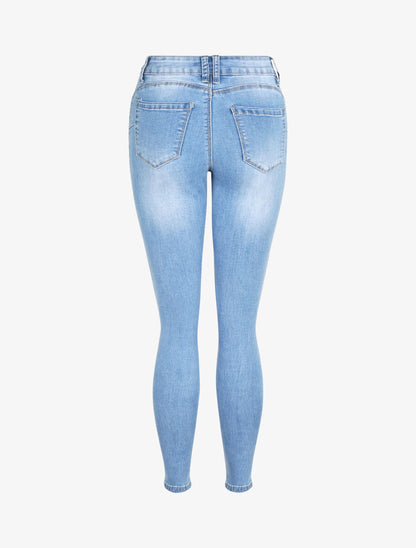 Jean skinny push up - Bleu - 2