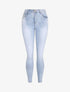Jean skinny push up - Bleu clair - 1