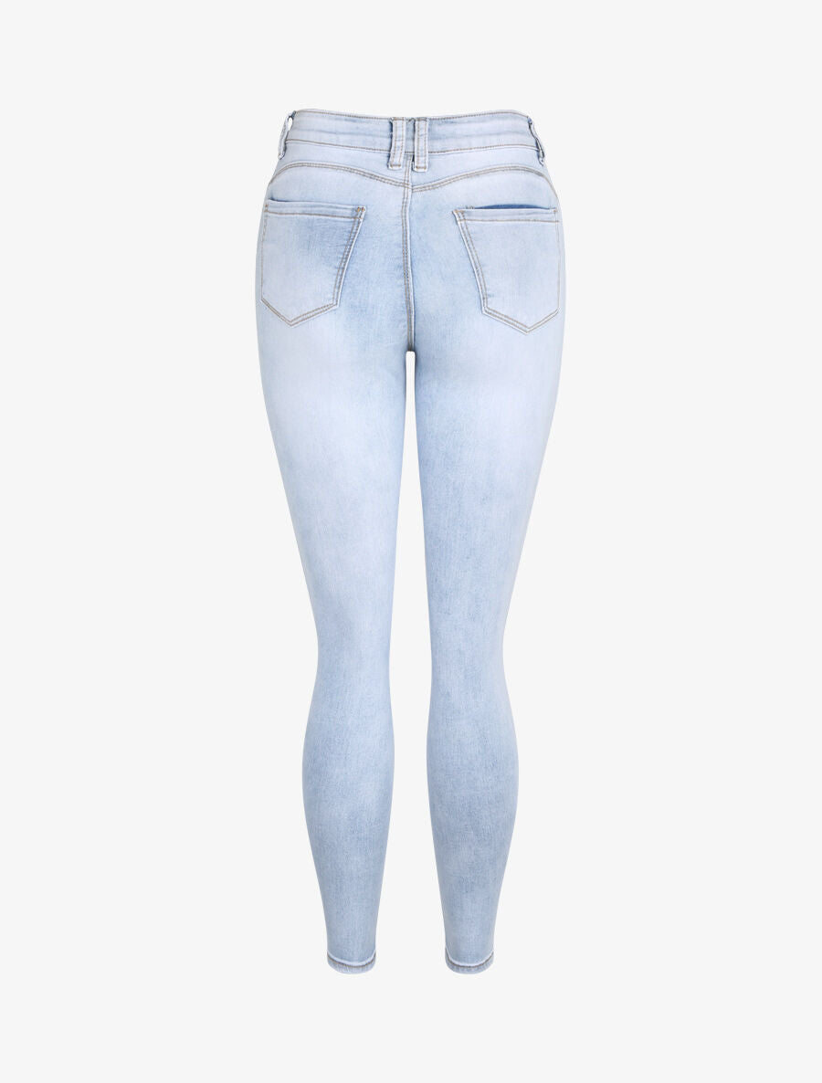 Jean skinny push up - Bleu clair - 2