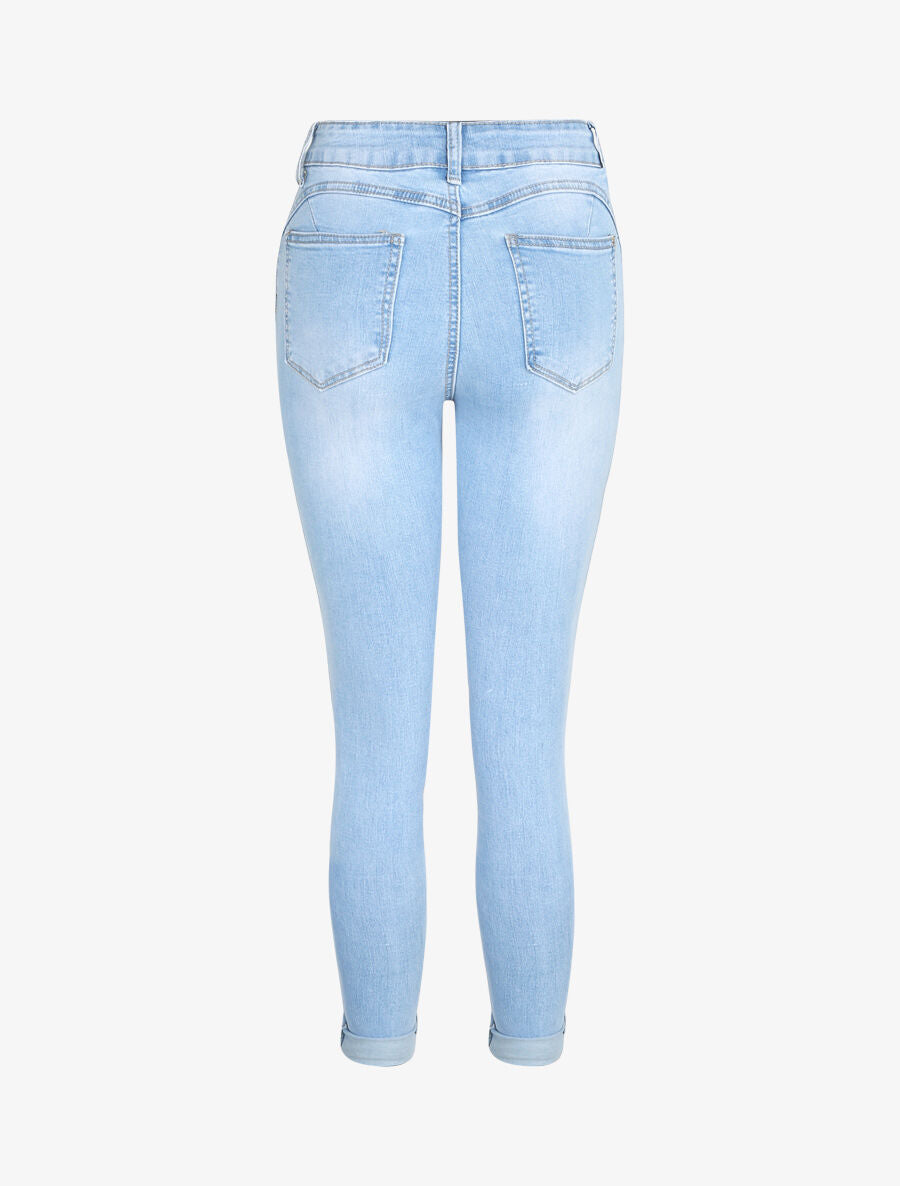 Jean push up retroussable - Bleu clair - 2
