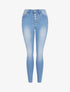 Jean push up à fermeture boutonnée - Bleu clair - 3
