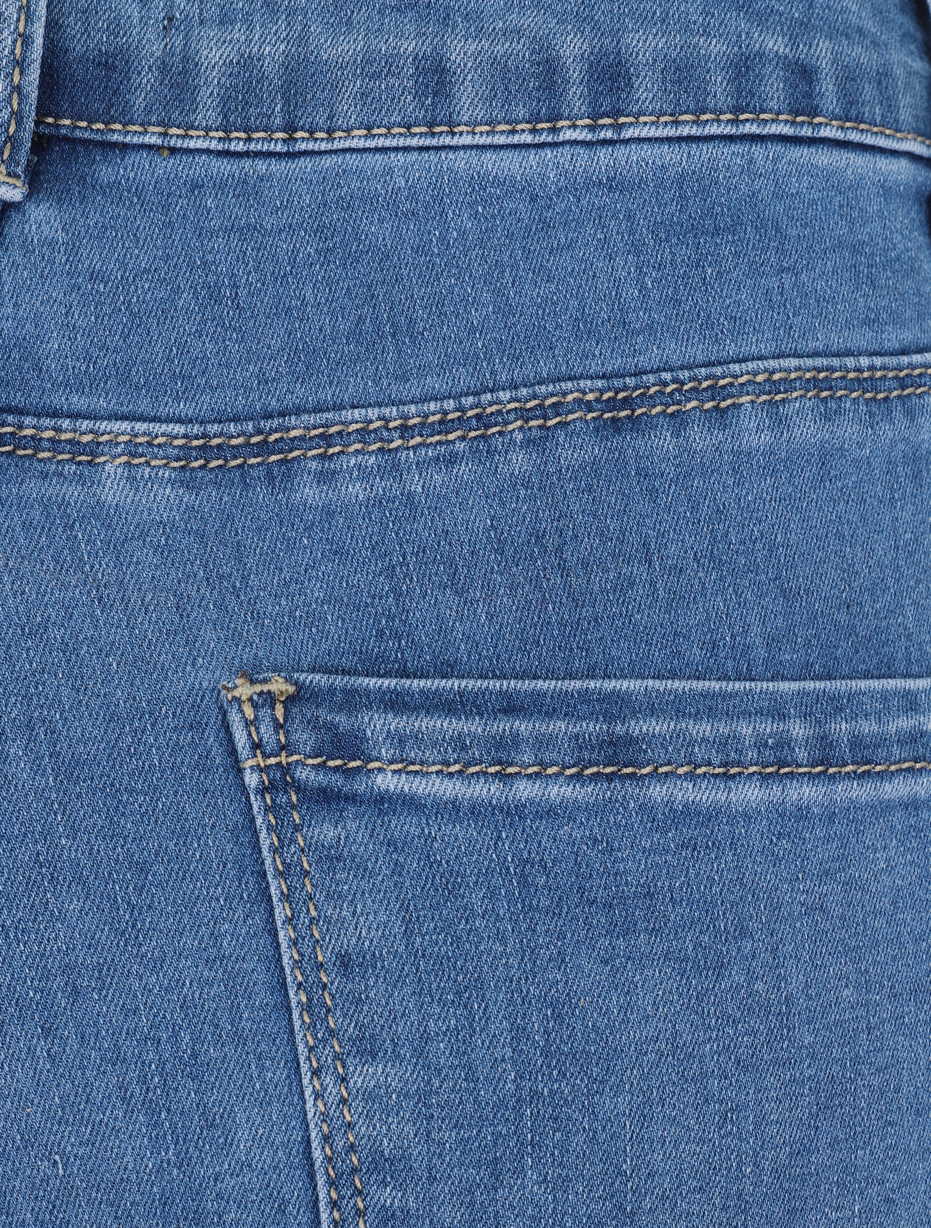 Jean skinny grande taille uni - Bleu clair - 3