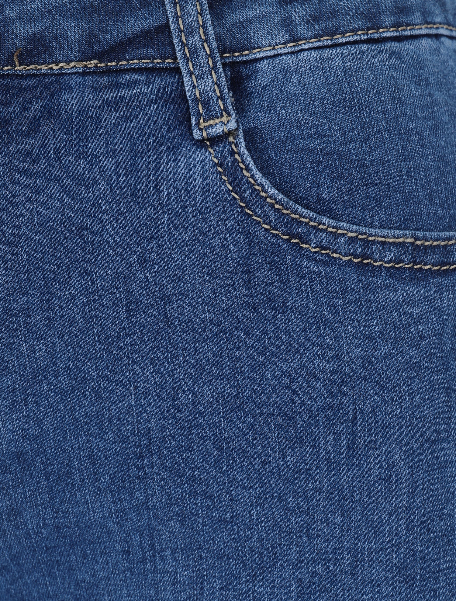 Jean slim uni grande taille - Bleu denim - 3